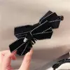 Pinza de torsion de línea de terciopelo de alta gama estilo retro coreano para coleta, pinza vertical