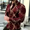Camisa de manga larga para hombre de otoño, europea y americana, cárdigan simple sin planchar, camisa casual con cuello de solapa