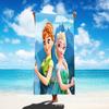 Toalla de playa de la serie Frozen de dibujos animados transfronteriza fibra de poliéster impresión 3D toalla de playa de poliéster venta al por mayor