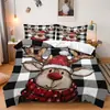 Temu Conjunto de Roupa de Cama de Três Peças de Natal Boneco de Neve de Natal Rena Decoração de Casa Conjunto de Roupa de Cama de Três Peças Pode Ser Enviado Jit