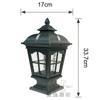 Venta Directa de Fábrica Lámpara de Poste de Cabeza Cuadrada de Aluminio para Villa Jardín Pared Iluminación Led Paisajismo Estilo Chino Moderno