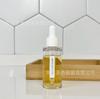 Botella de aceite esencial transparente de hombro plano de 30 ml, redonda recta, de esencia espesada, líquida, con gotero, subenvasado para salón de belleza, masaje con aceite esencial