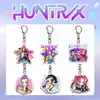 Grupo de Chicas Cazadoras de Demonios Huntrix Llavero Acrílico Colgante para Bolsa Accesorios Merchandising K-Pop Regalos Pequeños