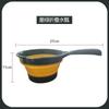Concha de Água Dobrável de Cabo Longo para Uso Doméstico Cozinha Portátil de Plástico Espessado Concha de Água Pendurável Concha de Água Flutuante para Regar Flores