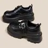 Nuevos Zapatos Planos Casuales Estilo Japonés Otoño e Invierno 2026 Suela Gruesa Estilo Británico Retro Versátiles Zapatos de Cuero para Mujer