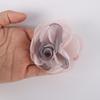 Flor de Gasa de 7.5cm con Borde Quemado Semiterminada Rosa Accesorios de Joyería DIY Flor de Tela Accesorios de Ropa Accesorios para el Cabello