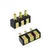 Conector Pogopin Pin de Antena con Resorte Chapado en Oro con Agujero para Pin Parche de Soldadura Lateral Cable de Soldadura para Carga Pin Plano