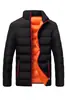 Comercio exterior pedido original otoño e invierno abrigo deportivo acolchado de algodón grueso para hombre cárdigan de cuello alto chaqueta acolchada de algodón para exteriores abrigo casual chaqueta acolchada cálida lote