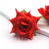 Flor Artificial Rosa de Rocío Material para Manualidades Rosa de Gota de Rocío Accesorios para Tocados de Boda Venta Directa de Fábrica Transfronteriza