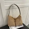 Bolsa de Gran Capacidad Bolso de Mujer 2025 Nuevo de Moda Tendencia Color Puro Terciopelo Bolso de Hombro Estilo Coreano Estilo Extranjero Bolsa Tote