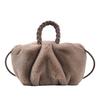 2023 nueva bolsa de conejo simple bolsa plisada de calabaza de mano bolsa de terciopelo de felpa teléfono móvil bandolera lindo bolso de mano