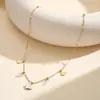 Collar de mariposa con baño de oro de 18 quilates, carcasa de acero inoxidable 304, de alta gama, más vendido en Amazon para mujer, venta al por mayor de fábrica
