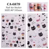 Pegatinas para Uñas de Cachorro Lindo Ins Estilo Japonés en Relieve Gato Lindo Patrón DIY Pegatinas de Arte para Uñas Joyería Estilo Ca