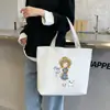 Bolsa de Lona Bolso para Estudiante Universitaria Bolso de Mano para Clase Gran Capacidad Bolsa de Compras Bolso Tote Versátil Venta al por Mayor Cabello