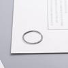 Directo de fábrica anillo de plata S925 vintage europeo y americano con cuentas borde fino anillo con cuentas moda femenina anillo de viento frío