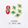 Joyería para Uñas con Forma de Diamante, Joyería de Aleación Calada Dorada, Calcomanías para Uñas, Accesorios para Uñas Portátiles, Joyería de Diamantes para Uñas Estilo Palacio