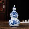 Botella de vino de cerámica Jingdezhen, botella vacía de licor One Jin, tarro de vino, tarro de vino, caja de regalo para el hogar, pequeña olla de vino, bodega sellada