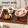 Tazón de Yogur, Tazón Particularmente Hermoso, Tazón de Cerámica Estilo Ins para Ensalada y Postre, Venta al por Mayor Transfronteriza Xiaohongshu