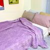 Capa de cama de veludo para bebê espessa com borda larga, algodão lavado, acolchoada dupla face, cobertor multifuncional, tatame, lençol de cama acolchoado antiderrapante