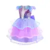 Disfraz de Cosplay Vestido de Princesa Ariel la Sirenita para Halloween Vestido de Sirena para Niños Vestido de Fiesta