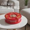 Plato de Fruta de Plástico de Alta Gama para Año Nuevo, Caja de Dulces Giratoria para Inauguración de Casa y Boda, Sala de Estar del Hogar, Personalización al por Mayor, Pedido Mínimo de 1 Pieza