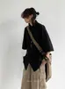 Camisa de Manga Curta Estilo Japonês Harajuku para Trabalho, Unissex, Estilo Solto e Casual, Camisa Estilosa, Peça de Sobreposição Versátil, Tendência