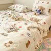 Colcha de Algodón Tejida de Dibujos Animados Fresca de Verano Colcha de Aire Acondicionado Colcha Doble Núcleo de Colcha Dormitorio de Estudiante Colcha Delgada Funda de Colcha de Verano Lavable