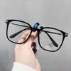 Nuevas gafas TR de montura grande con protección contra la luz azul, personalizadas, con forma de T, para miopía, con montura pequeña y lisa, con espejo liso.
