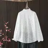 Cardigan Suelto de Manga Larga con Estampado de Lunares Bordado Estilo Japonés Mori Girl para Mujer Camisa Top Venta al por Mayor Moderno