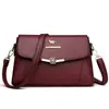 2026 Nuevo Modelo Bolsa de Mamá para Comercio Exterior, Lujo Ligero Textura de Cuero Suave de un Solo Hombro, Bolso Cruzado Bordado Versátil de Moda para Mujer
