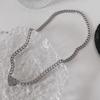Celebridad de Internet Dulce Fresca Magnética Atractiva Brillante Diamante Amor Cadena para Clavícula Mujeres ins Diseño de Nicho Sentido de la Moda Todo Fósforo Cadena para Clavícula