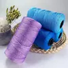 Fio de Seda Gelo de Três Fios para Crochetar Chapéus, Bolsas de Crochê Feitas à Mão, Tricotar Almofadas e Ganchos para Sapatos, com Fio de Polipropileno Brilhante