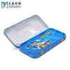 Fábrica de Latas Dongguan Caja de Empaque Personalizada para Lápices, Pinceles, Plumas Fuente, Bolígrafos de Colores, Caja de Hierro, Caja de Papelería Rectangular de Dos Niveles para Almacenamiento