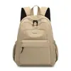 Mochila de Doble Hombro de Gran Capacidad para Mujer Nueva Simple con Múltiples Bolsillos para Viajes y Uso Diario Mochila Reductora de Presión para Espalda Estudiante Casual Bolsa Escolar