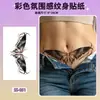 Bestseller transfronterizo Halloween y Navidad maquillaje de ojos serie irregular pegatinas de tatuaje de muñeca coloridas pegatinas desechables impermeables