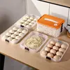 Caja de Dumplings Congelados Especial de Mano Congelación Rápida Refrigerador Multicapa con Temporizador Caja de Almacenamiento para el Hogar Caja de Grado Alimenticio para Conservar Fresco