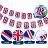 Banderines de Cuerda con Bandera del Reino Unido en Stock Transfronterizos, Bandera de Inglaterra, Banderín de Cuerda para el Día Nacional, Decoraciones de Banderines Triangulares del Reino Unido