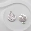 Liga Gravada Pequeno Pingente Pulseira Tornozeleira Pingente Lótus Yoga Om Yoga Pulseira Acessório Material