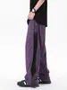 Pantalones Cargo de Malla Transpirable Finos de Verano con Cremallera Lateral para Hombre, Pantalones de Trabajo de Nylon de Pierna Ancha de Secado Rápido Estilo Americano para Hombre