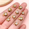 Aço Inoxidável Ponto Dourado Diamante Padrão Geométrico Hexagonal Triângulo Pingente DIY Brincos Pulseira Colar Acessórios de Joias
