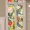 D15040 Nuevas Pegatinas Electrostáticas Creativas de Plantas y Flores para Ventana Decoración Sala de Estar Dormitorio Ventana Pegatinas Electrostáticas Autoadhesivas