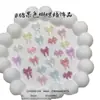 Lazo Tallado Suave Color Caramelo Relieve Tridimensional Joyería para Uñas Arte de Uñas Rosa Macarrón Lazo de Cinta Joyería de Diamantes DIY
