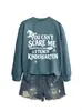 Você não pode me assustar Amazon eBay site independente moletom feminino da moda e único para outono e inverno para comércio exterior