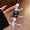 Cadena de Cobre con Perlas y Diamantes Adecuada para Apple Watch iWatch 12ª Generación 11/10