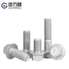 Parafuso Sextavado Externo com Flange de Rosca Fina Classe 10.9 Dacromet M10M12M14M16M20 Parafuso Acolchoado