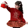 Ropa para Niñas Conjunto de Suéter Otoño e Invierno 2026 Nuevo Elegante Falda Roja Plisada Infantil Conjunto de Dos Piezas para Año Nuevo