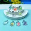 Novas Lantejoulas Transparentes Luminosas para Joias Tartaruga Fofa Acessórios de Cola de Creme DIY Enfeites de Mesa Tartaruga Pequena