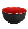 Tazón Picante Rojo y Negro de Melamina de Dos Tonos Tazón de Fideos de Melamina de 5 pulgadas Tazón de Empresa de Melamina