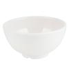 Tazón pequeño Milamine, de imitación de porcelana blanca, de plástico, para comida rápida, arroz, sopa, olla caliente, resistente al fuego, antigoteo.