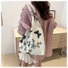 Bolsa de Pano Floral Feminina 2024 Primavera e Verão Novo Estilo Estilo Coreano Bolsa de Ombro para Todos os Combos Estilista Bolsa Casual